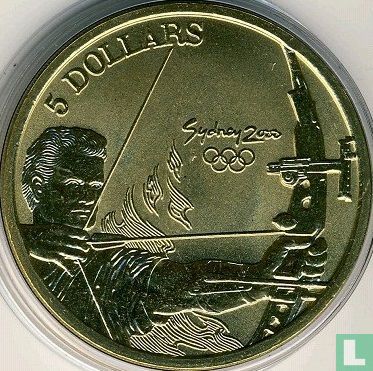 Australië 5 dollars 2000 "Summer Olympics in Sydney - Archery" - Afbeelding 2