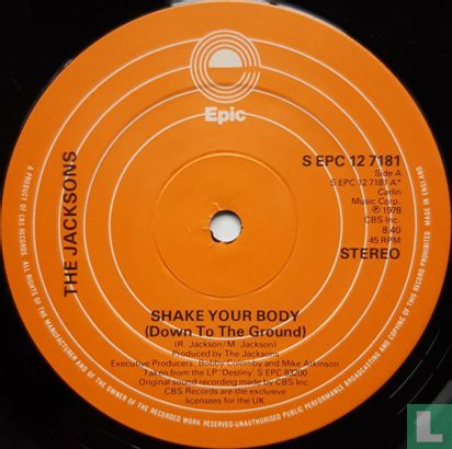 Shake Your Body (Down to the Ground) (Special Disco Remix) - Afbeelding 3