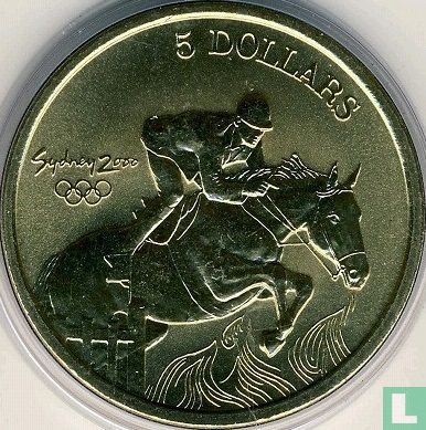 Australia 5 dollars 2000 "Summer Olympics in Sydney - Equestrian" - Image 2