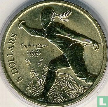 Australien 5 Dollar 2000 "Summer Olympics in Sydney - Fencing" - Bild 2