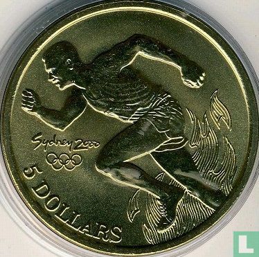 Australia 5 dollars 2000 "Summer Olympics in Sydney - Athletics" - Image 2