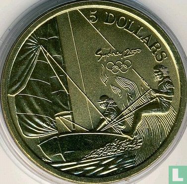 Australia 5 dollars 2000 "Summer Olympics in Sydney - Sailing" - Image 2