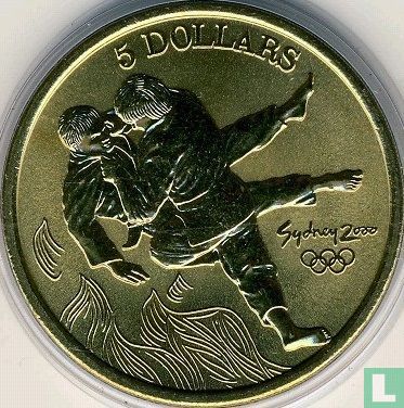 Australia 5 dollars 2000 "Summer Olympics in Sydney - Judo" - Image 2