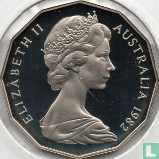 Australia 50 cents 1982 (PROOF - copper-nickel) "XII Commonwealth Games in Brisbane" - Image 1