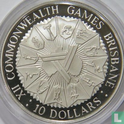 Australia 10 dollars 1982 (PROOF) "XII Commonwealth Games in Brisbane" - Image 2