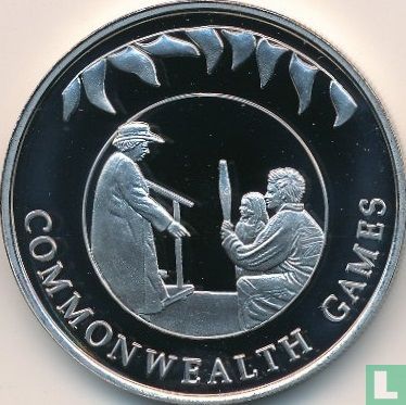 Falklandeilanden 50 pence 2002 (kleurloos) "Commonwealth Games in Manchester" - Afbeelding 2