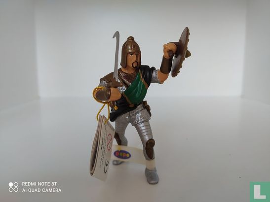 Oosterse ridder met helm - Afbeelding 1