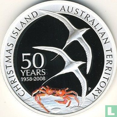 Australië 1 dollar 2008 (PROOF) "50 years Christmas Island as Australian territory" - Afbeelding 2