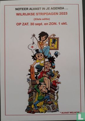 Noteer alvast in je agenda... Wilrijkse stripdagen 2023 (33ste editie)