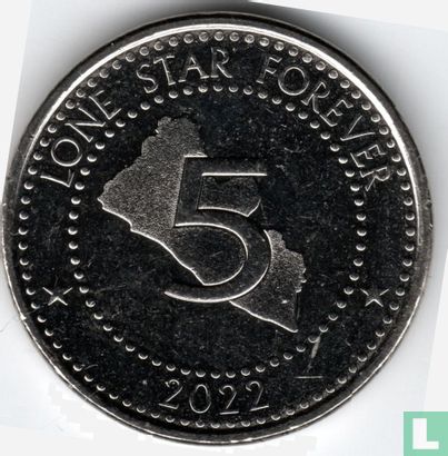 Liberia 5 dollars 2022 - Afbeelding 1