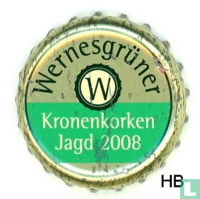 Wernesgrüner - W - Kronkorken Jagd 2008 - Afbeelding 1