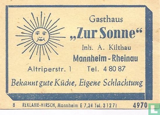 Gasthaus Zur Sonne - A.Kilthau