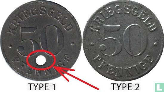 Heidelberg 50 pfennige (type 1) - Afbeelding 3