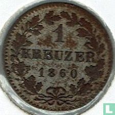 Frankfurt am Main 1 kreuzer 1860 - Image 1