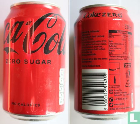 Coca-Cola - Zero sugar - No calories