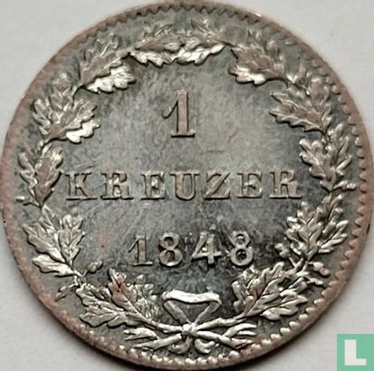 Frankfurt am Main 1 kreuzer 1848 - Image 1