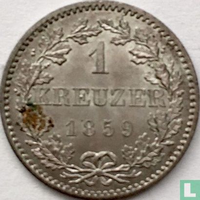 Francfort sur le Main 1 kreuzer 1859 - Image 1