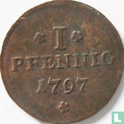Francfort sur le Main 1 pfennig 1797 - Image 1