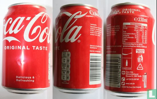 Coca-Cola - Original taste - Delicious & Refreshing - D DK