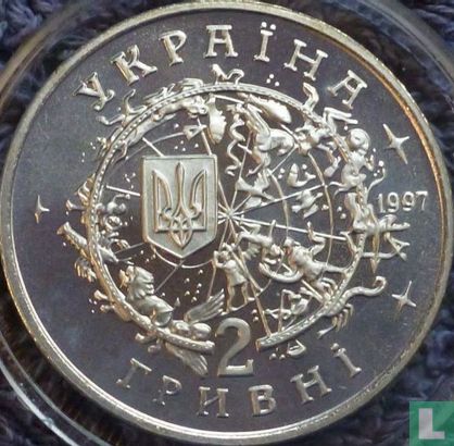 Ukraine 2 hryvni 1997 (PROOFLIKE) "100th anniversary Birth of Yuri Kondratyuk" - Image 1