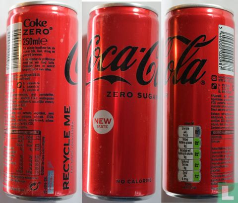 Coca-Cola - Zero sugar - No calories - New Taste