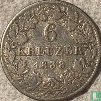 Francfort sur le Main 6 kreuzer 1838 - Image 1