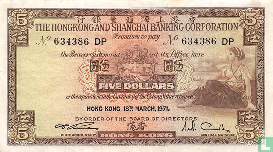 Hongkong 5 Dollar - Bild 1