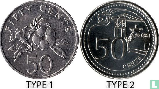 Singapore 50 cents 2013 (type 2) - Image 3