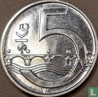 Tsjechië 5 korun 2001 - Afbeelding 2