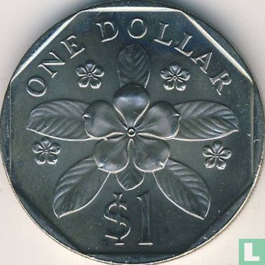 Singapore 1 dollar 1987 (koper-nikkel) - Afbeelding 2