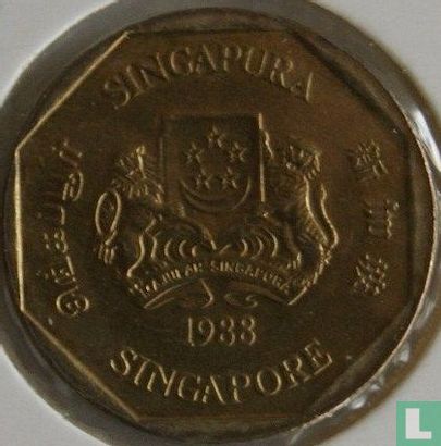 Singapour 1 dollar 1988 - Image 1