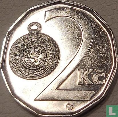 République tchèque 2 koruny 1999 - Image 2