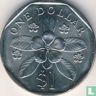 Singapore 1 dollar 1986 - Image 2