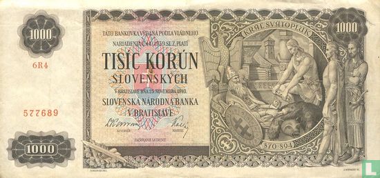 Slovakia 1000 Korun - Image 1