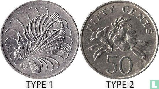 Singapour 50 cents 1985 (type 2) - Image 3