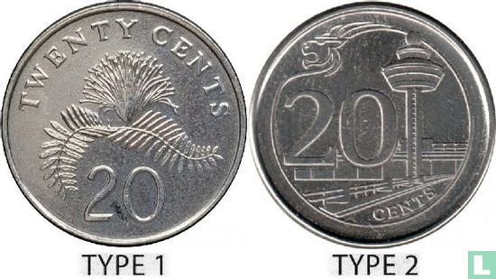 Singapore 20 cents 2013 (type 2) - Afbeelding 3