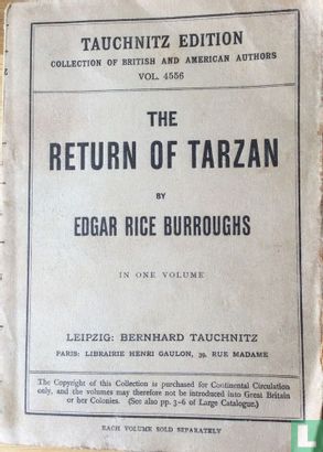 The Return of Tarzan - Image 1