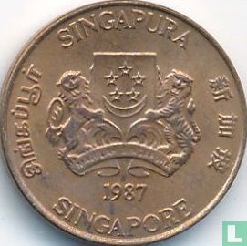 Singapour 1 cent 1987 - Image 1