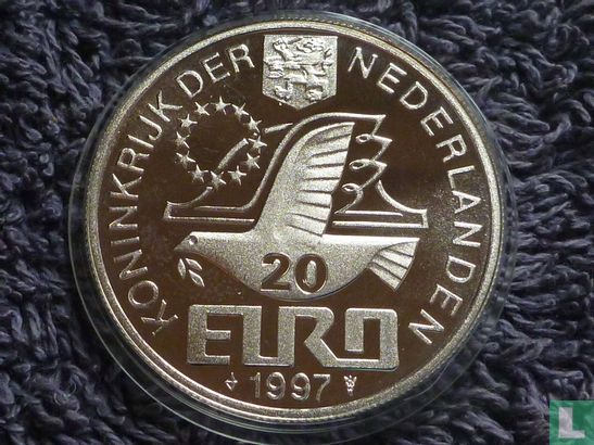 Luxemburg 20 euro 199 "350. Jahrestag - Tod von Pieter Corneliszoon Hooft" - Bild 1