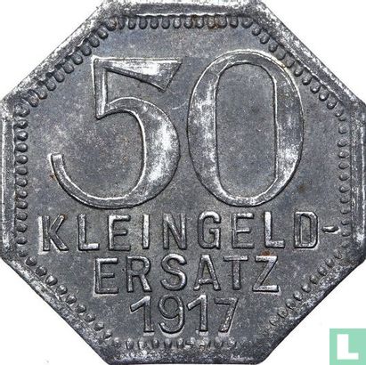 Tübingen 50 pfennig 1917 (ijzer - type 1) - Afbeelding 1