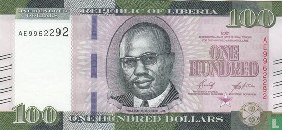 Liberia 100 Dollars - Afbeelding 1