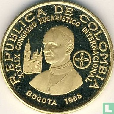 Colombia 100 pesos 1968 (PROOF) "39th International eucharistic congress in Bogota" - Afbeelding 1