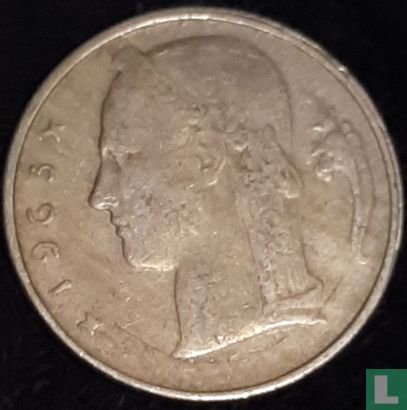 Belgique 5 francs 1963 (NLD - fauté) - Image 1