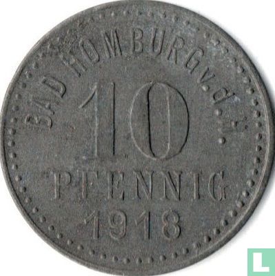Bad Homburg 10 pfennig 1918 (zinc) - Image 1