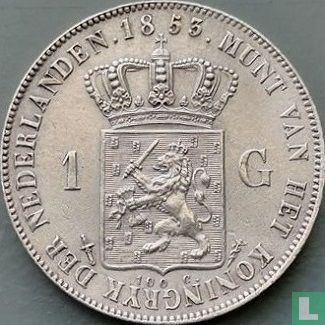 Niederlande 1 Gulden 1853 - Bild 1