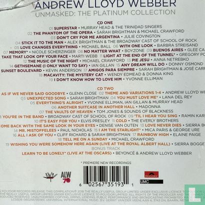 Andrew Lloyd Webber Unmasked: the Platinum Collection - Afbeelding 2