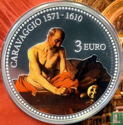 Malta 3 euro 2022 (gekleurd) "Caravaggio" - Afbeelding 2