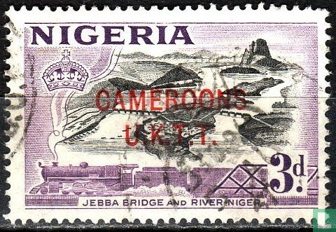 Briefmarke von Nigeria, mit Aufdruck UKTT