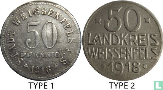 Weissenfels 50 pfennig 1918 (zink) - Afbeelding 3