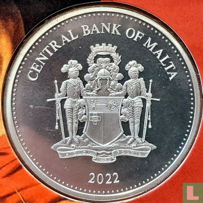 Malta 3 euro 2022 (kleurloos) "Caravaggio" - Afbeelding 1